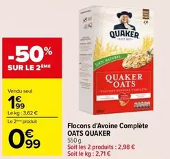 Quaker - Flocons D'Avoine Complète Oats