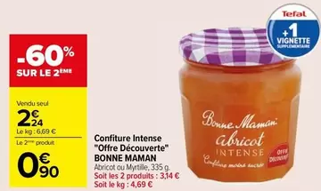 Bonne Maman - Confiture Intense : Offre Découverte avec des saveurs riches et authentiques