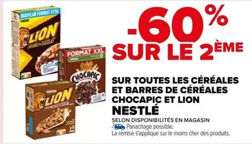 Nestlé : Promotions sur Chocapic et Lion - Céréales et Barres de Céréales