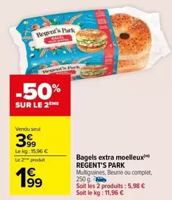 Complet - Bagels Extra Moelleux offre à 3,99€ sur Carrefour City