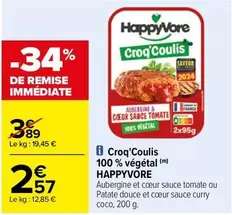 HappyVore - Croq'Coulis 100 % Végétal