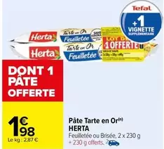 Herta - Pâte Tarte En Or