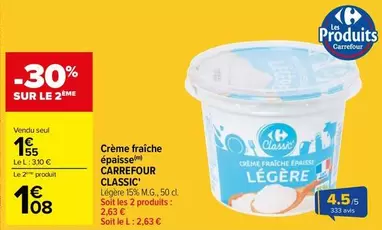 Carrefour - Crème Fraîche Épaisse