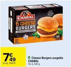 Charal - Cheese Burgers Surgelés