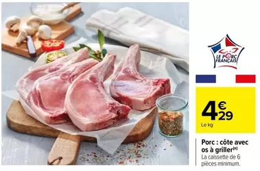 Porc: Côte Avec Os À Griller