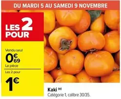 Kaki offre à 0,69€ sur Carrefour City