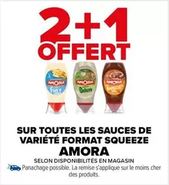 Amora - Sauces Squeeze : Variété et Promo Irrésistible!