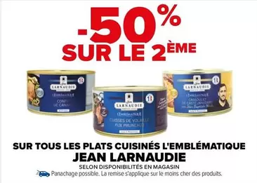 Jean Larnaudie - Sur Tous Les Plats Cuisinés : L'Emblématique Produit avec Promo et Caractéristiques Incontournables