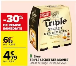 Secret Des Moines - Triple  - Bière