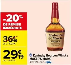 Maker's Mark - Kentucky Bourbon Whisky