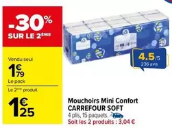 Carrefour - Mouchoirs Mini Confort Soft