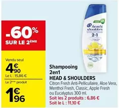 head & Shoulders - Shampooing 2en 1