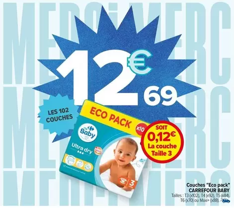 Carrefour - Baby Couches "eco Pack"