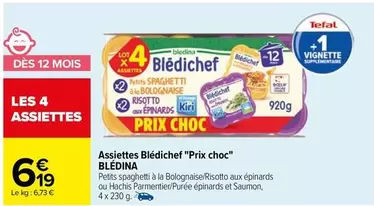 Blédina - Assiettes Blédichef "prix Choc"