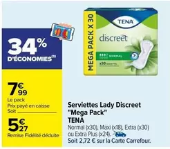 Tena - Serviettes Lady Discreet "mega Pack"