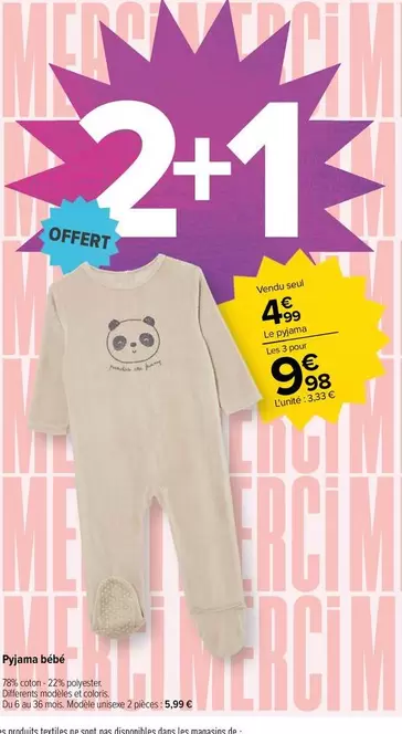 Pyjama Bébé