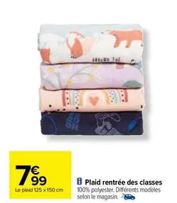 plaid rentree des classes