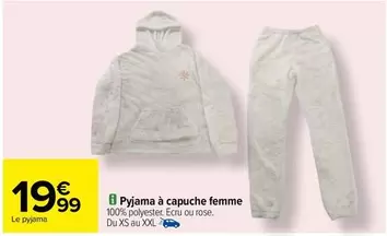 Pyjama À Capuche Femme