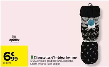 Apollo - Chaussettes D'intérieur Homme