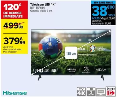 Hisense - Téléviseur Led 4k