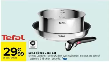 Tefal - Set 3 Pièces Cook Bat