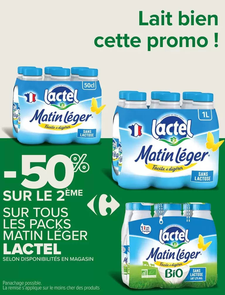 Lactel - Sur Tous Les Packs Matin Léger