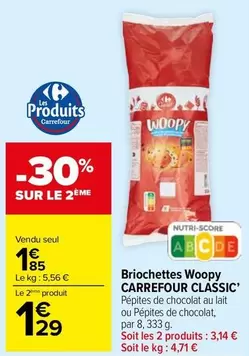 Carrefour - Briochettes Woopy Classic'