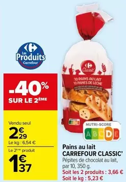 Carrefour - Pains Au Lait Classic'