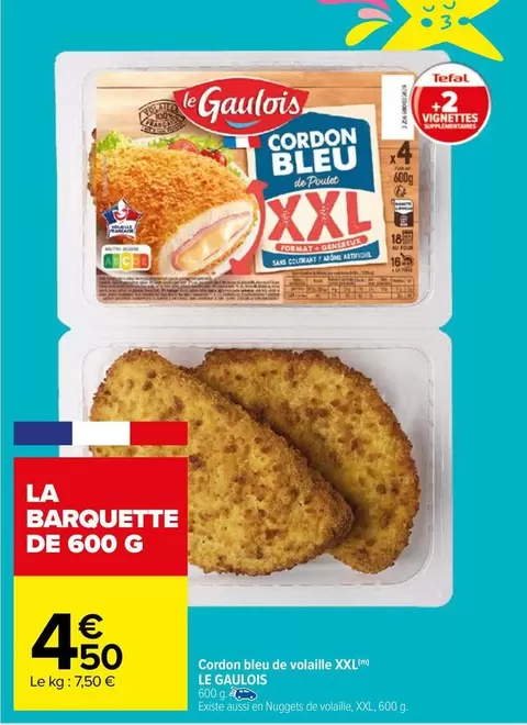 Le gaulois - Cordon Bleu De Volaille Xxl