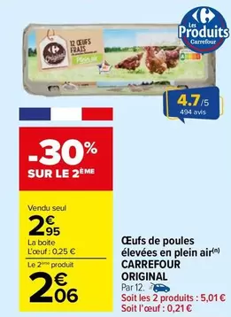 Carrefour - Œufs De Poules Élevées En Plein Air