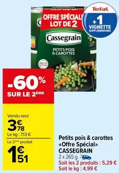 Cassegrain - Petits Pois & Carottes Offre Spécial