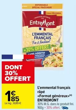 Entremont - L'emmental Français Râpé