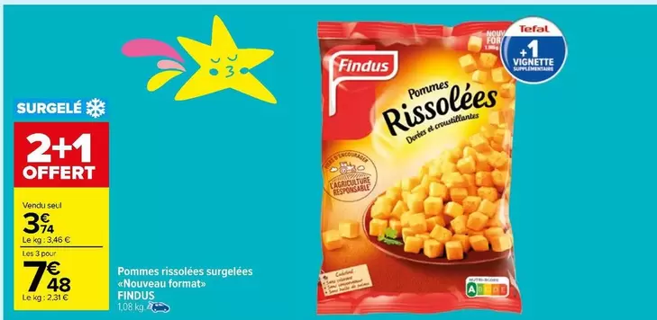 findus - pyjamas rissolees surgelées