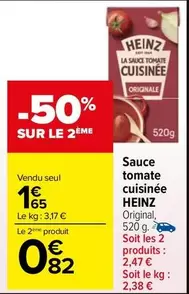 Heinz - Sauce Tomate Cuisinée