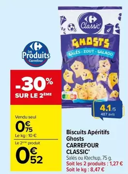 Carrefour - Biscuits Apéritifs Ghosts Classic