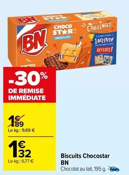 BN Chocolat - Biscuits Chocostar