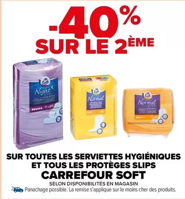 Promo Carrefour : Serviettes Hygiéniques et Protèges Slips à Prix Réduit