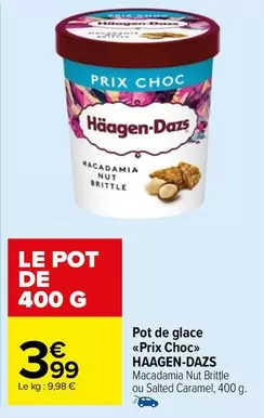 Haagen Dazs - Pot De Glace Prix Choc