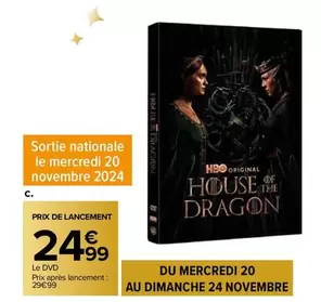 Prix De Lancement Au Dimanche 24 Novembre offre à 24,99€ sur Carrefour Market