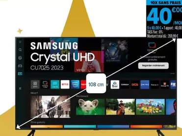 Samsung - Crystal Uhd offre à 40€ sur Carrefour Market