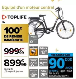 Toplife - Batterie offre à 899,99€ sur Carrefour Market