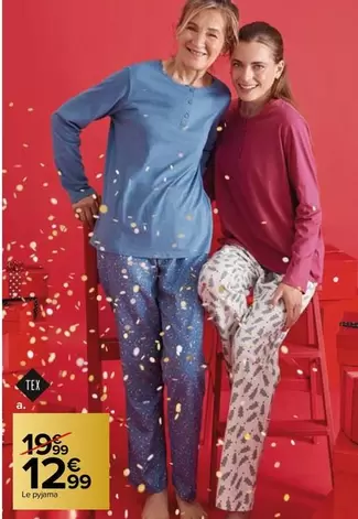 Tex - Pyjama Femme offre à 12,99€ sur Carrefour