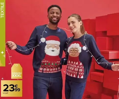 Le Pull offre à 23,99€ sur Carrefour