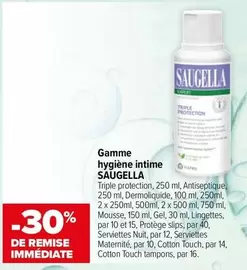 Saugella - Gamme Hygiène Intime offre sur Carrefour