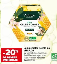 Vitaflor - Gamme Gelée Royale Bio offre sur Carrefour