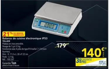 Dim - Balance De Cuisine Électronique Ip53 offre à 140€ sur Metro