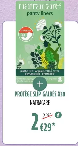 Natracare - Protège Slip Galbes X30 offre à 2,29€ sur La Vie Claire