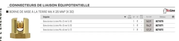 Connecteurs De L'iaison Équipotentielle offre sur Rexel