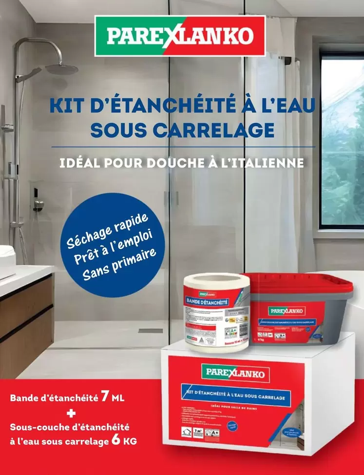 Parexlanko - Kit D'Étanchette À L'Eau Sous Carrelage offre sur Mr Bricolage