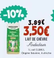 Andechser - Lait De Chevre offre à 3,5€ sur Naturalia